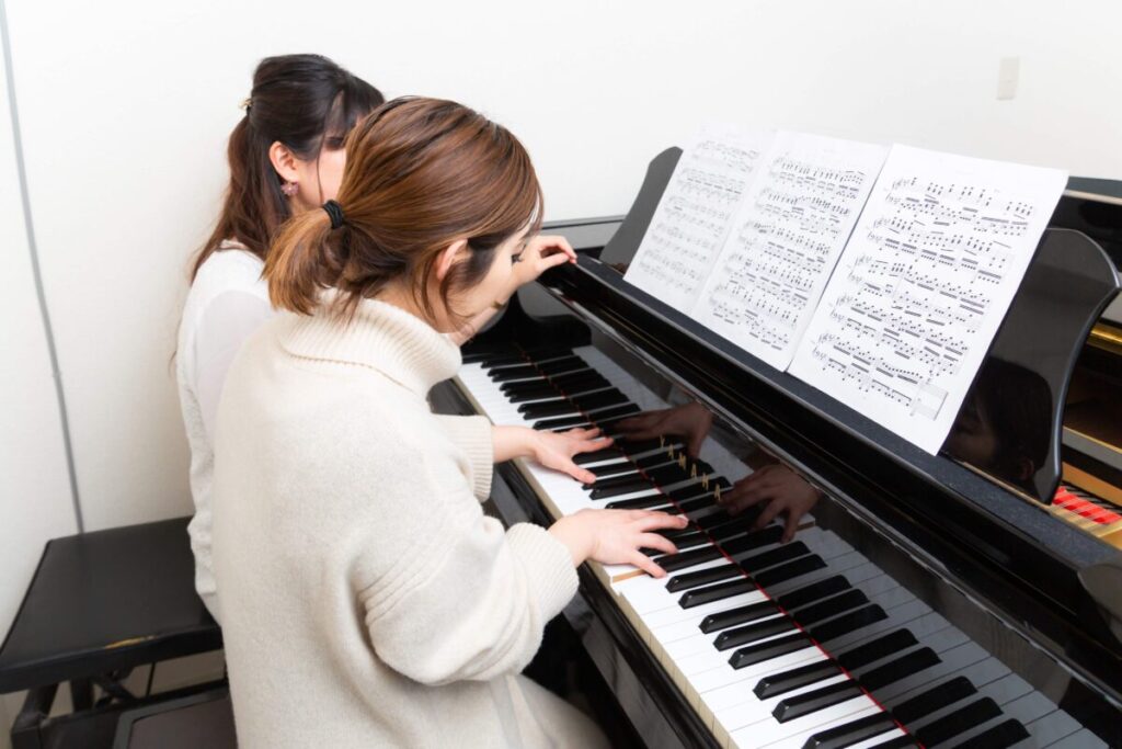 大人の生徒さんとのレッスン