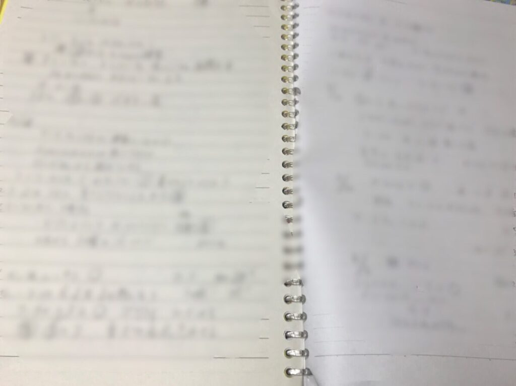 生徒さん毎に書いているレッスン記録