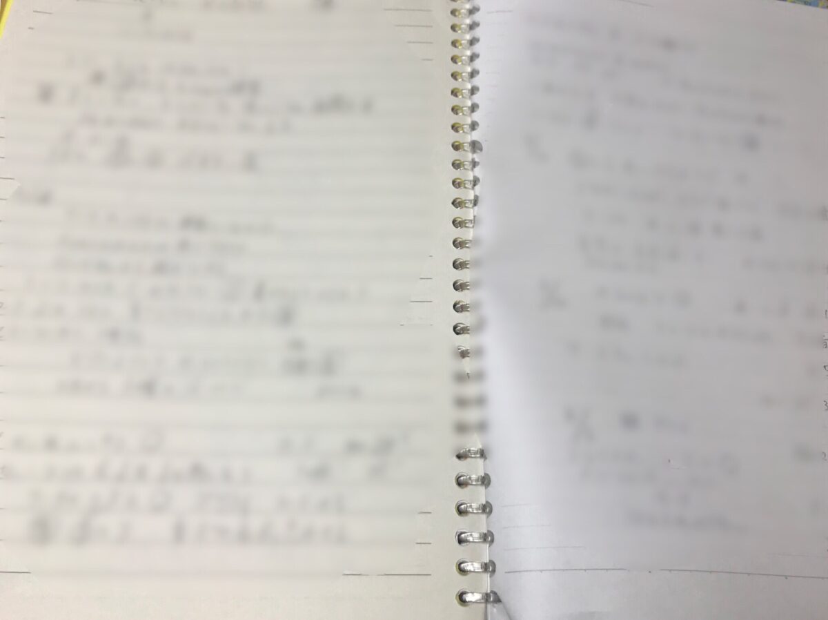 生徒さん毎に書いているレッスン記録