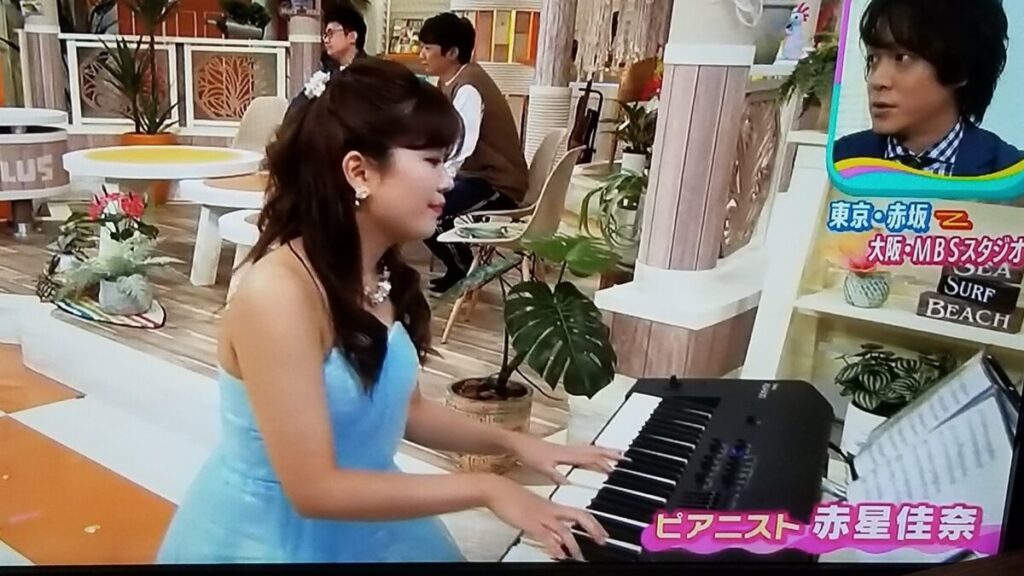 毎日放送サタデープラスでの講師の演奏