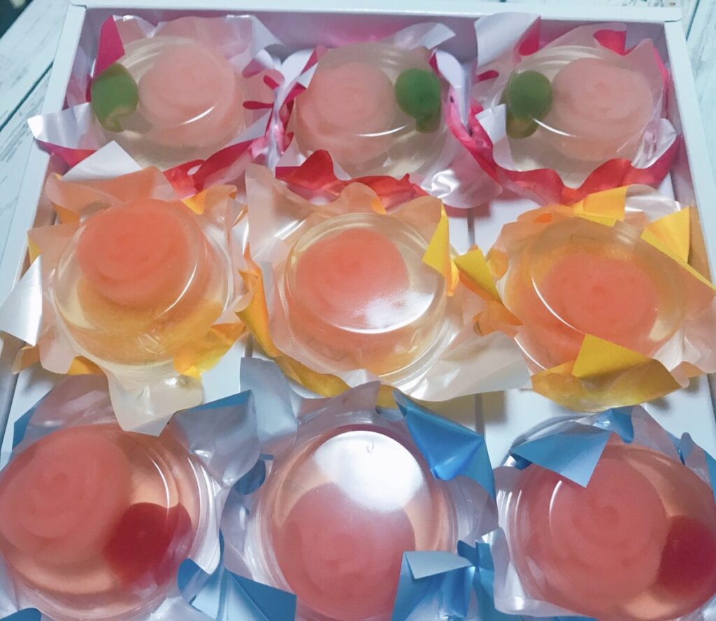 生徒さんに頂いたゼリー