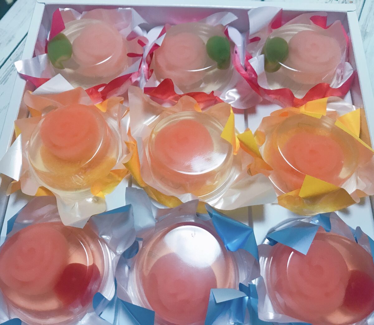 生徒さんに頂いたゼリー