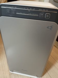 生徒さんから頂いた空気清浄機